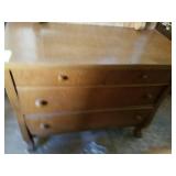 Oak Dresser with Mirror. 67" total x 42" x 20"