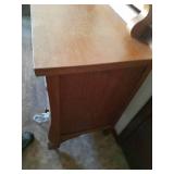 Oak Dresser with Mirror. 67" total x 42" x 20"