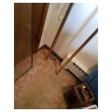 Vintage Pole Lamp and Pole Plant Holder