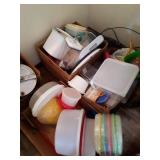 3 Boxes of Tupperware and other Plastic Storage Containers