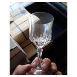 Salem French Lead Crystal Stemware. 10 Water, 10 Wine, 10 Cardinals and 14 Parfaits