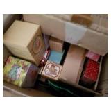 2 Boxes of Avon Christmas Items