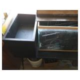 Fish Tank with Stand and Supplies. 35.5" x 48" x 18.5"