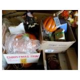 Very Large Lot of Christmas and Fall Decor