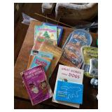 Group of Books, Toys, Marble