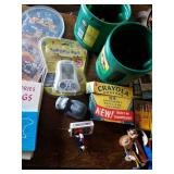 Group of Books, Toys, Marble