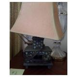 2- Princess House Crystal Lamps and Vintage Cabin Light
