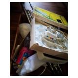 Make Up Mirror, 2 Rolling Curling Irons, Heating Pads and Misc