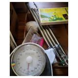 Make Up Mirror, 2 Rolling Curling Irons, Heating Pads and Misc