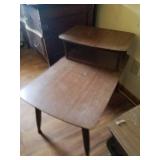 3 Piece MCM End Table and Coffee table Set with TV