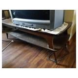 3 Piece MCM End Table and Coffee table Set with TV