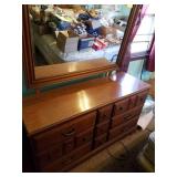 Dresser with Mirror. 30.5" x 55" x 18"
