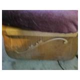 Oak Platform Rocker with Stool