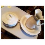 Mismatched Pitcher and Bowl, Pea Pot. Some Pieces are asis