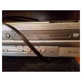 Small Desk and CD,DVD,VHS Magnavox Player