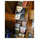 Large Lot of DVD, CD and VHS
