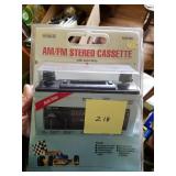 New AM/FM Stereo Cassette.