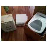 Home Ice Maker, 3- Microwave Trays and New in Box Gevalia Coffee Maker