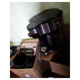 Hamilton Beach Coffee Maker and Box of Misc Coffee Pots