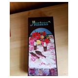 2- Recipe Boxes and Blue Willow Serving Set