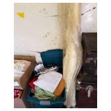 Tote of Fabric and Bolt of Fabric