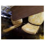 Adjustable Bed Table, 2 Retro Chairs and Walker