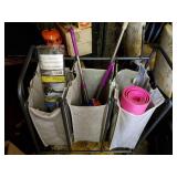 Laundry Cart with Contents