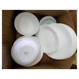 White Corelle Dinnerware