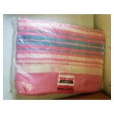 Vintage Crazy Quilt Throw and 2 Vintage Cannon Blankets