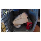 Pet Carrier and Cat Items