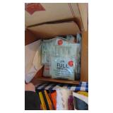 Cleaning Supplies, Fuller Crystal Cleaner and Box of Rugs