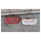 2- Vintage Adverting Dust Pans