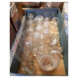 NOS Princess House Crystal, Glass Ice Bucket, Mugs, Spoon Holders and Coasters