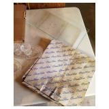 NOS Princess House Crystal, #075, #016, #305, #405, #455, #014S-50 and #015. 2- Glass Trays, Relish, Toothpick Holder, Jar