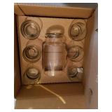 NOS Princess House Crystal Cocktail Mixer Sets. 1-Complete and 1 Partial Set