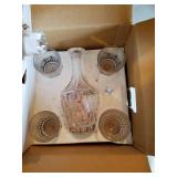 NOS Princess House Crystal Decanter Set