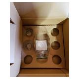 NOS Princess House Crystal Cocktail Mixer Sets. 1-Complete and 1 Partial Set