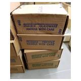 NOS Princess House Crystal, 9-Boxes of #442 Total of 18 Footed Stems and Pitcher