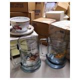 NOS Princess House, 2-#26 Cup & Saucer, #229-CHilds Set, 6- Duck Mugs #245, #685, #690 and #684