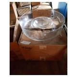 NOS Princess House Crystal, #130, #438, #455, #068, #444, #026, Serving Tray and Covered Bowl