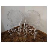 (2) Metal/Wire Doll Rocking Chairs