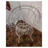 (2) Metal/Wire Doll Rocking Chairs