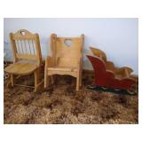 (3) Doll Furniture Pieces