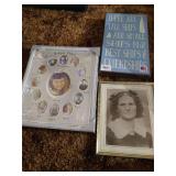 Box of Picture Frames & Decor