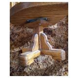 Wooden Doll Table & (2) Rolling Swivel Chairs