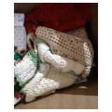 Box of Towels, Bags, Etc