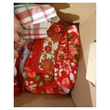 Box of Towels, Bags, Etc