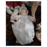Box of (9) Porcelain Dolls