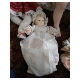 Box of (9) Porcelain Dolls