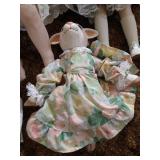 Box of (9) Porcelain Dolls